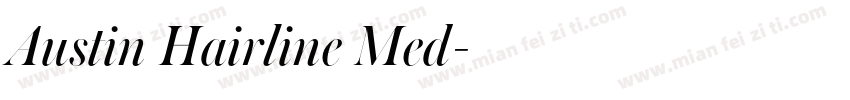 Austin Hairline Med字体转换